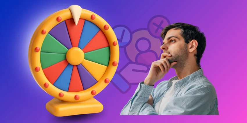 تاثیر گردونه شانس بر تصمیم گیری کاربران
